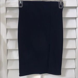 Navy blue pencil skirt